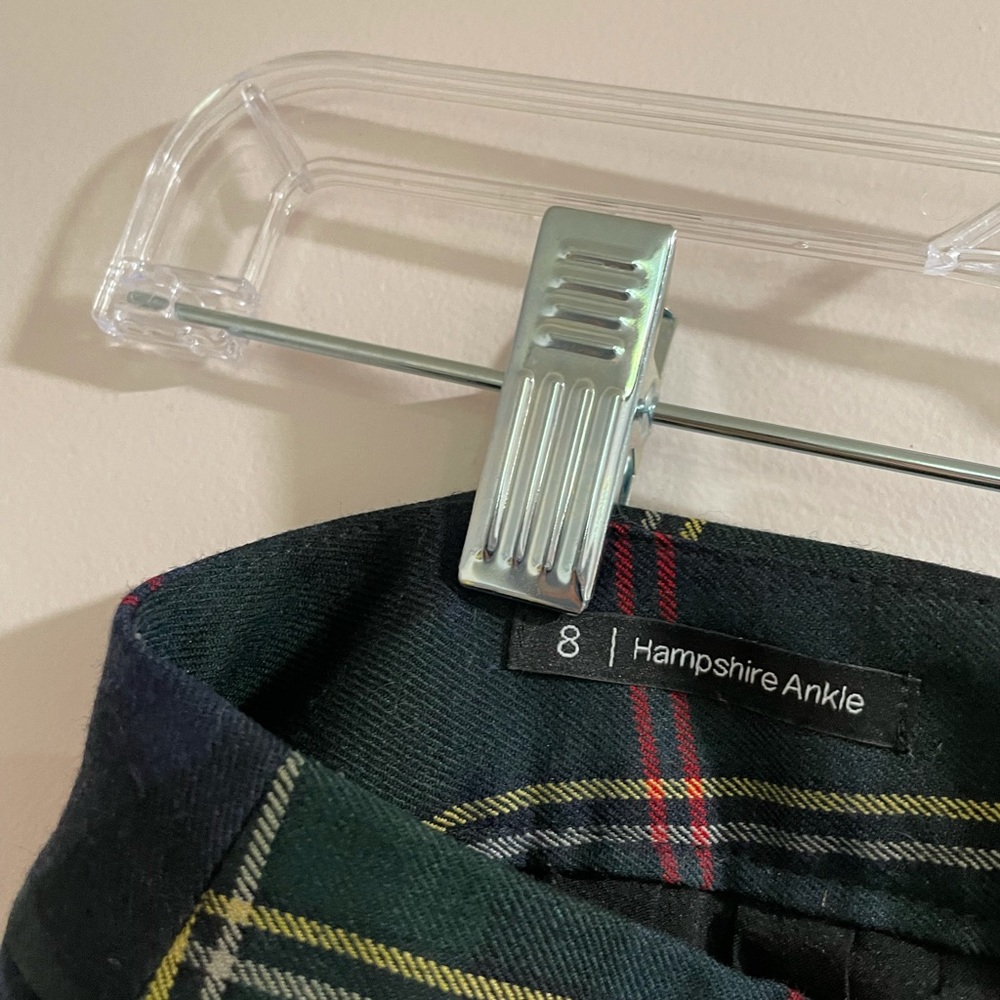 Talbots Tartan Plaid Straight Leg Pants Size 8 - Picture 3 of 4
